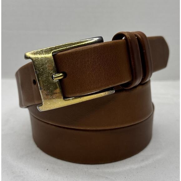 Bill Lavin Soft Collections Men’s Belt Brown Leather Size 38/95 - Picture 1 of 11
